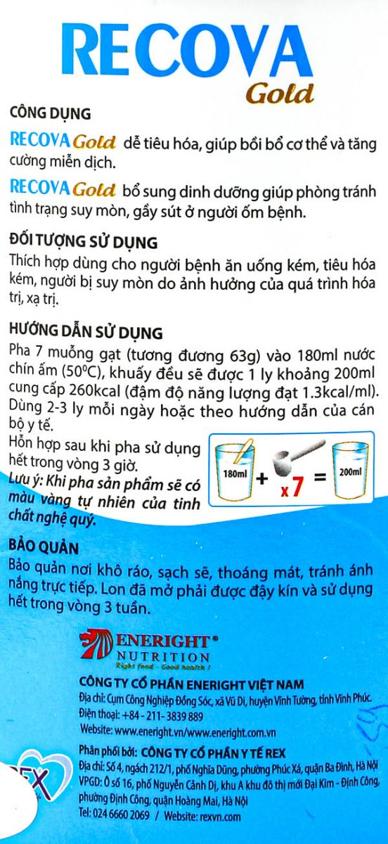 Hướng dẫn cách pha sữa recova đúng chuẩn