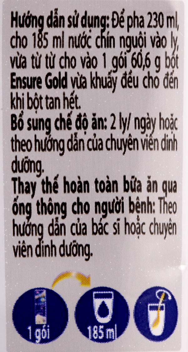 Hướng dẫn cách pha sữa ensure gói và cách sử dụng