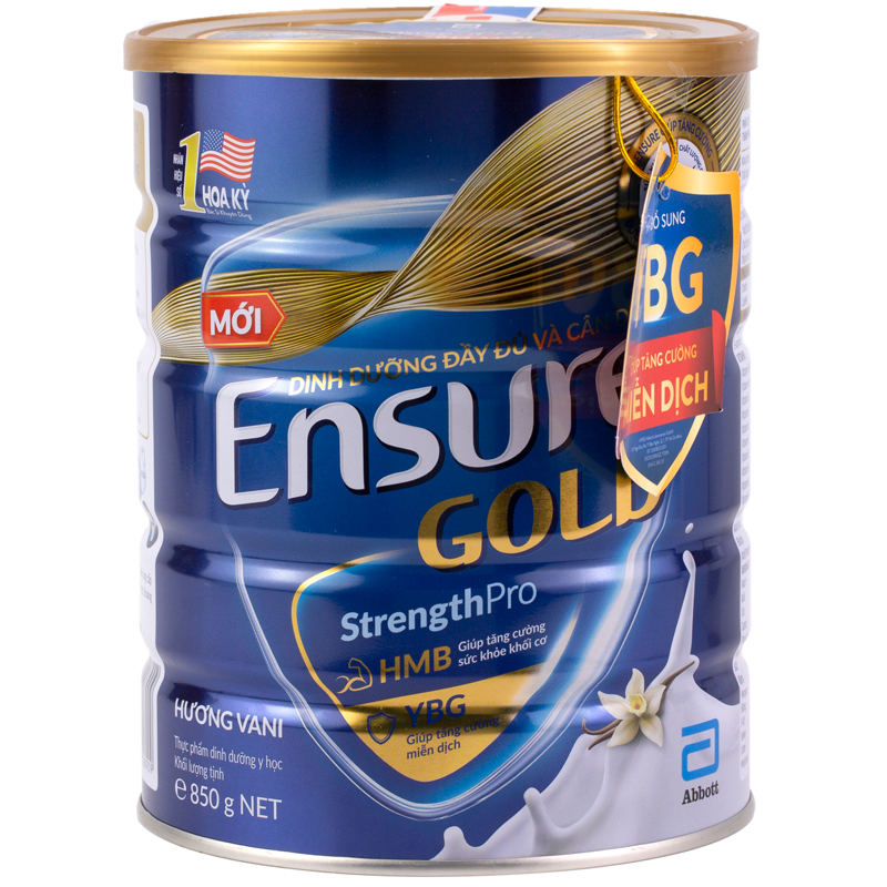 Sữa ensure gold 850g mẫu mới