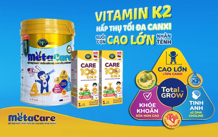 Công dụng sữa metacare cho bé