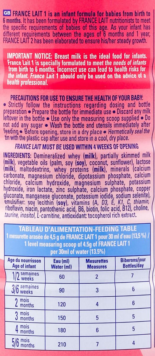 Công dụng và hướng dẫn cách pha sữa france lait số 1 