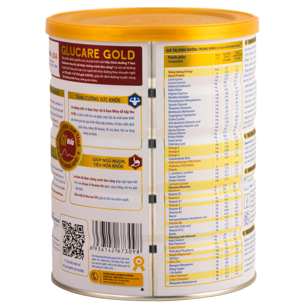 hình ảnh sữa glucare gold 850g