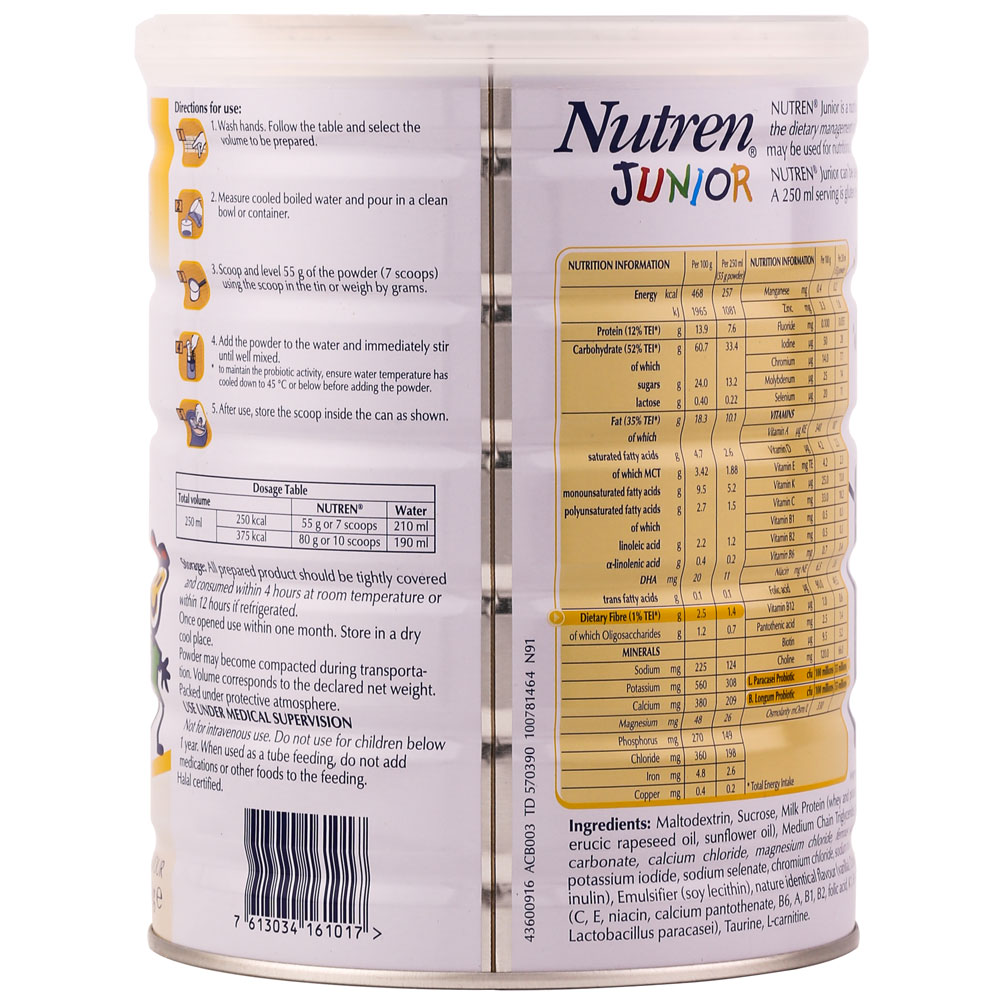 Hình ảnh sữa nutren junior 800g