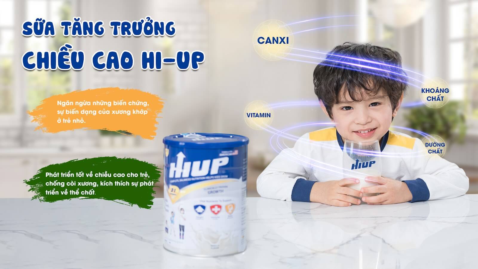 Sữa hiup sự lựa chọn của mẹ cho chiều cao vượt trội của bé