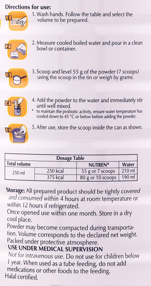 Hướng dẫn cách pha sữa nutren junior