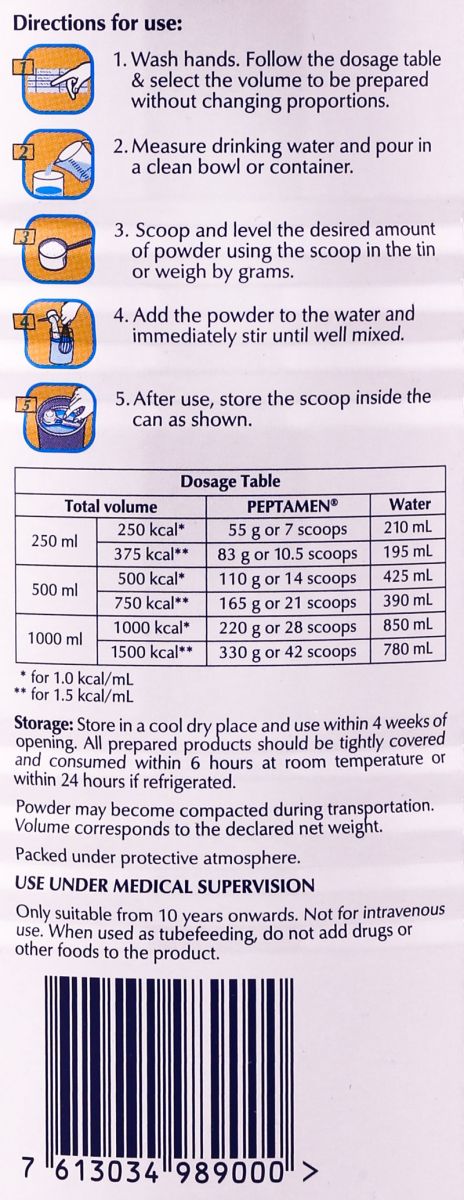 Hướng dẫn cách pha sữa peptamen