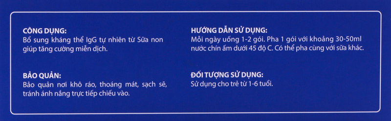 Hướng dẫn sử dụng sữa non colosvita 1+