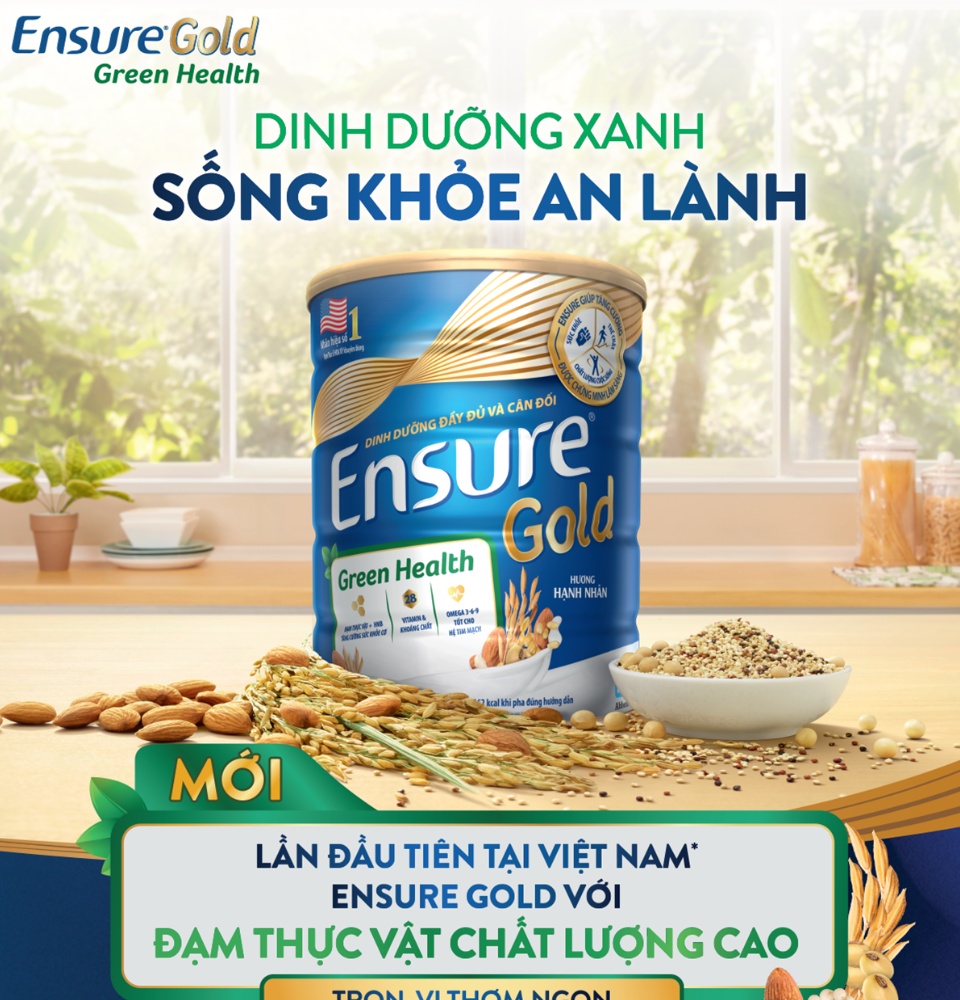 Sữa Ensure Gold 850g hương hạnh nhân