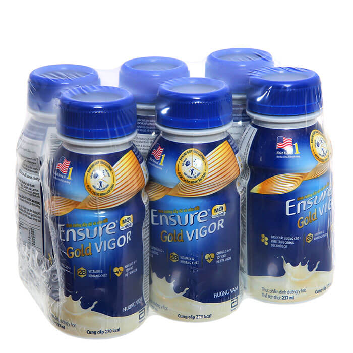 Lốc sữa ensure gold vigor 237ml