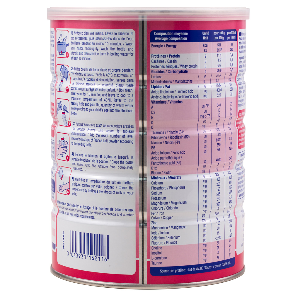 Hình ảnh sữa france lait số 1 900g