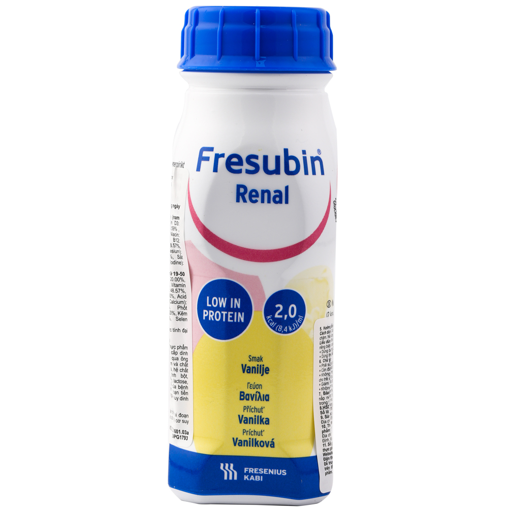 Hình ảnh lon sữa nước fresubin renal 200ml