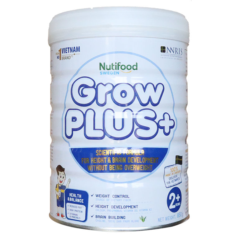 Sữa grow plus trắng 850g