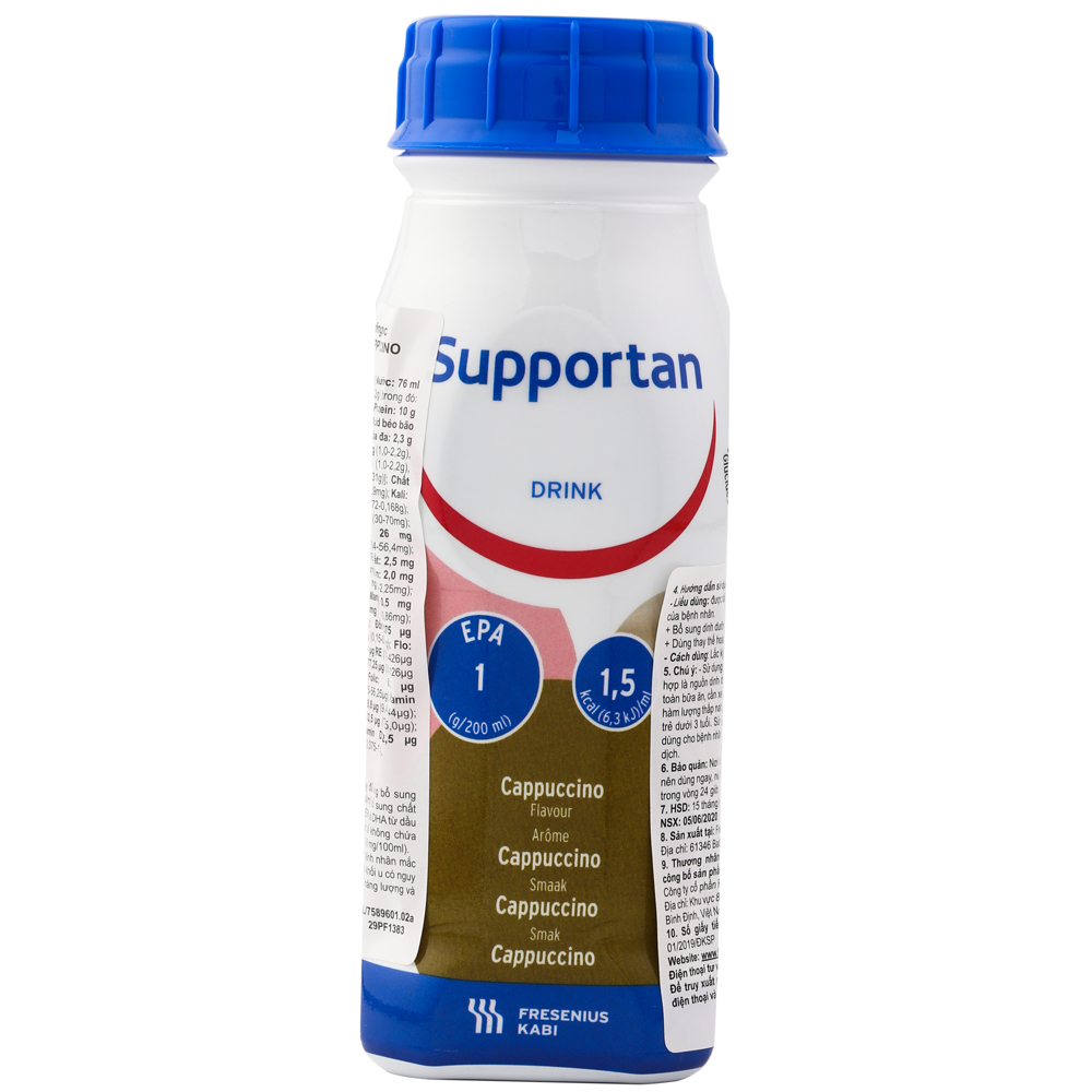 hình ảnh sữa nước supportan 200ml cho người ung thư