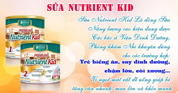 SỮA Nutrient Kid hỗ trợ mẹ giúp bé hết biếng ăn ngay sau khi sử dụng