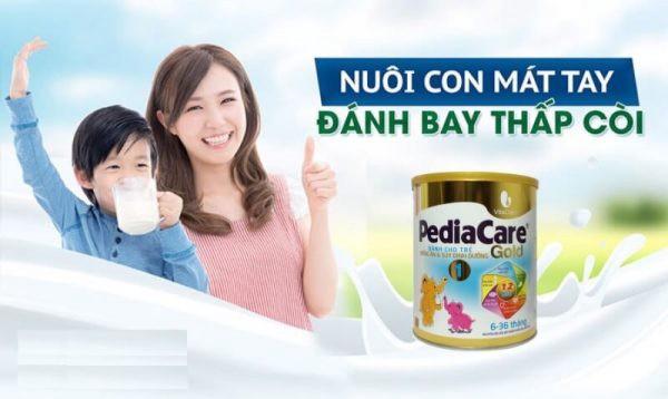 Sữa pediacare gold dễ dàng tăng cân nặng cho bé